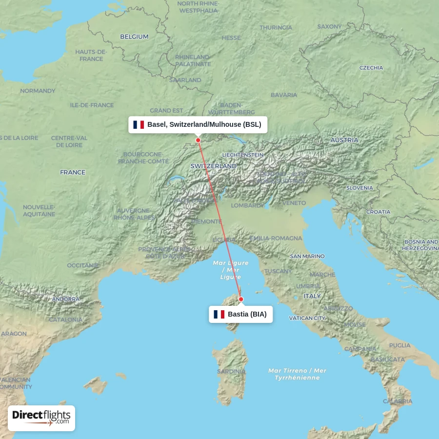 BSL - BIA route map
