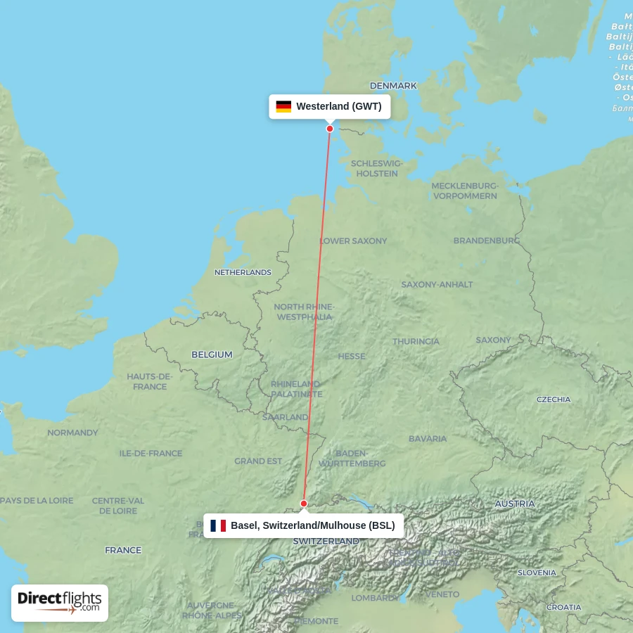 BSL - GWT route map