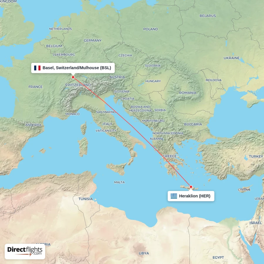 BSL - HER route map