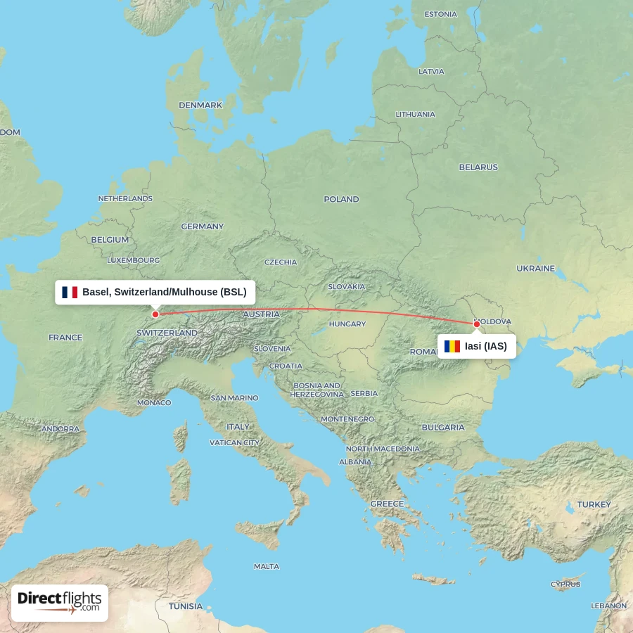 BSL - IAS route map