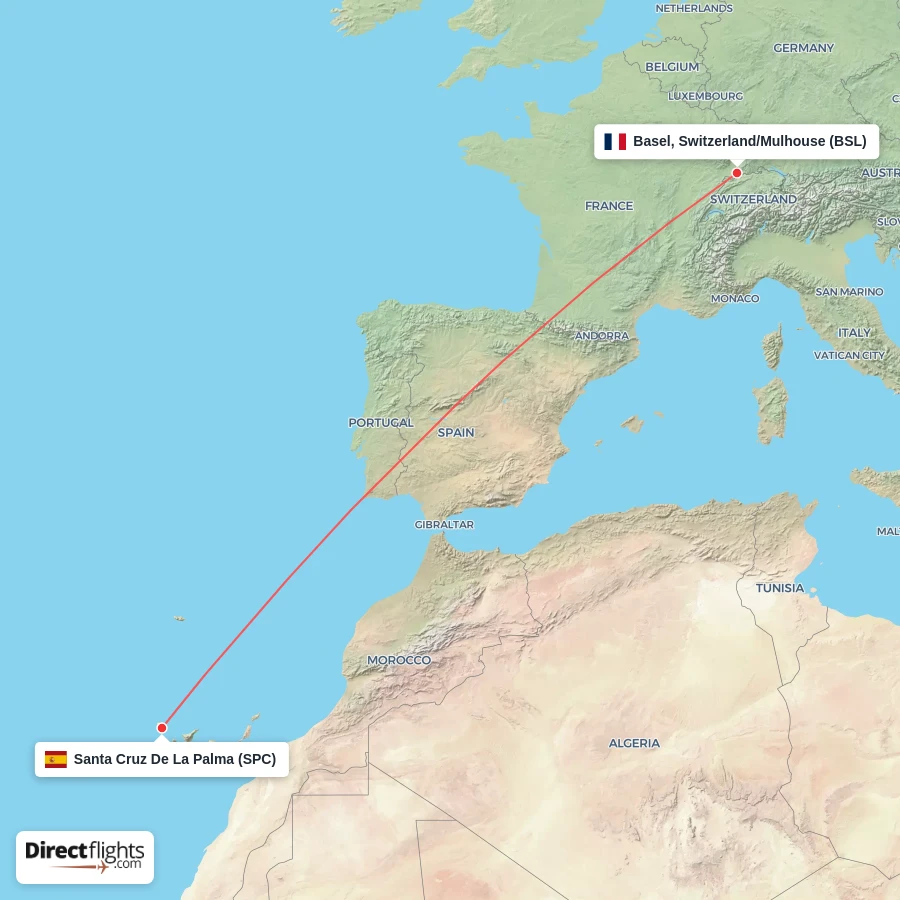 BSL - SPC route map