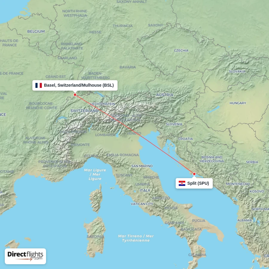 BSL - SPU route map