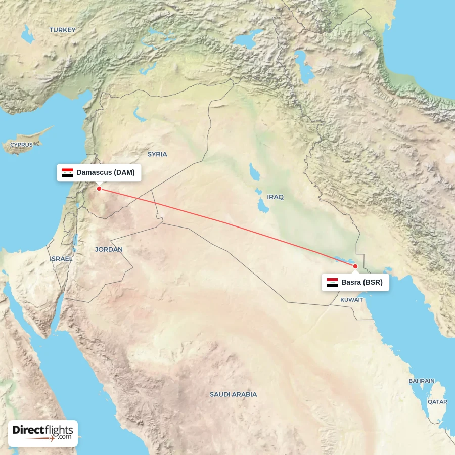 BSR - DAM route map