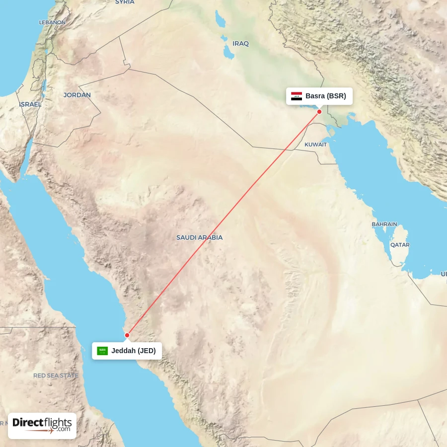 BSR - JED route map