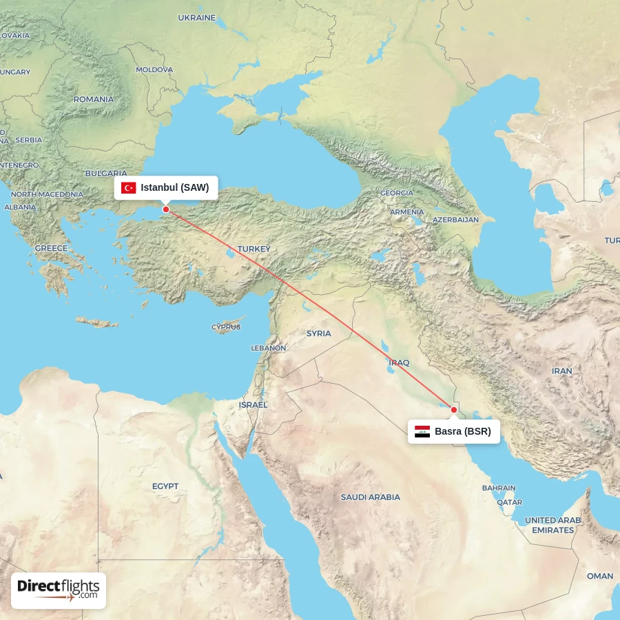 BSR - SAW route map