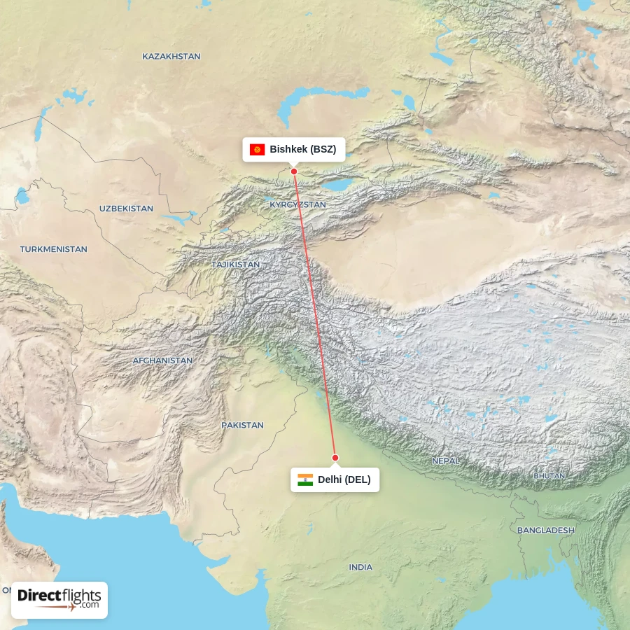 BSZ - DEL route map
