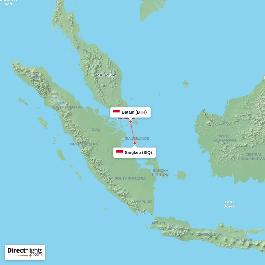 BTH - SIQ route map