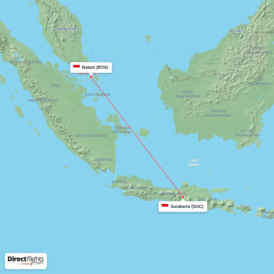 BTH - SOC route map