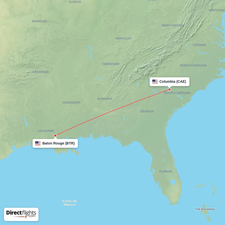 BTR - CAE route map