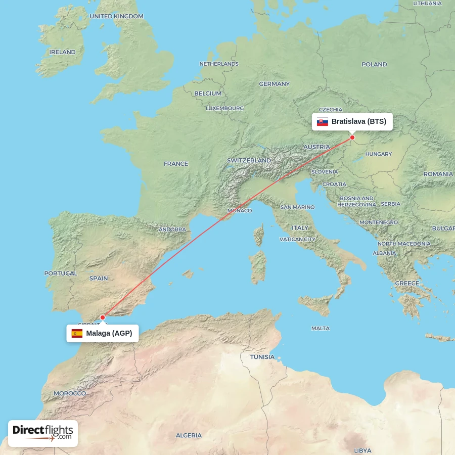 BTS - AGP route map