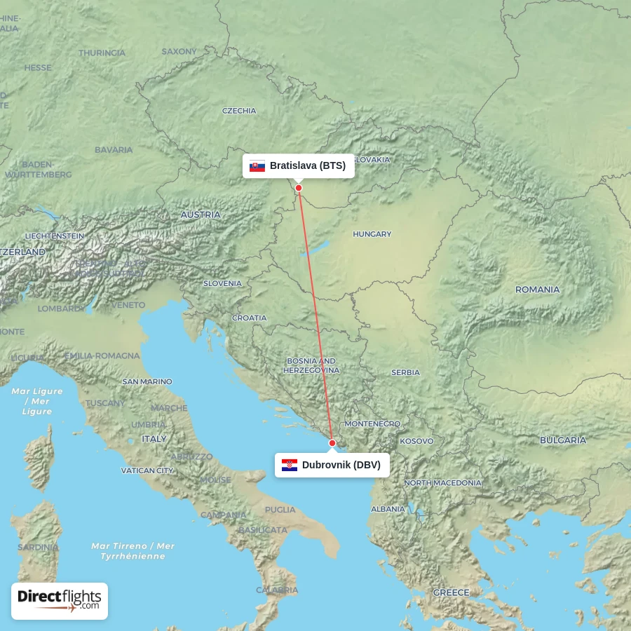 BTS - DBV route map