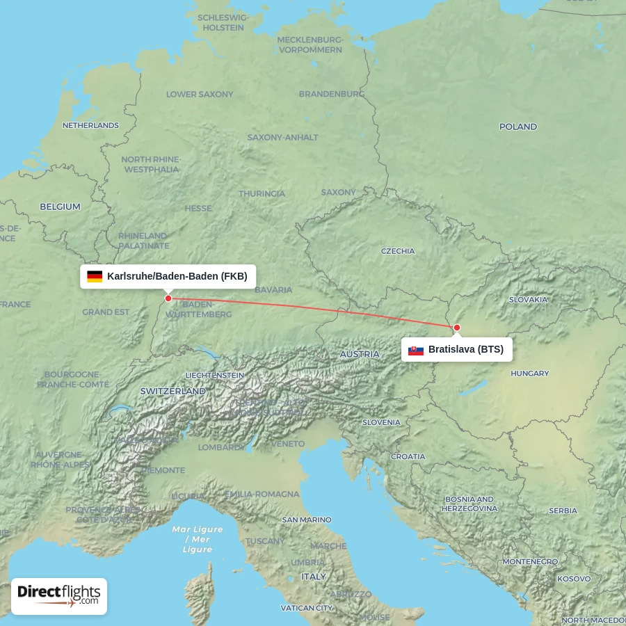 BTS - FKB route map