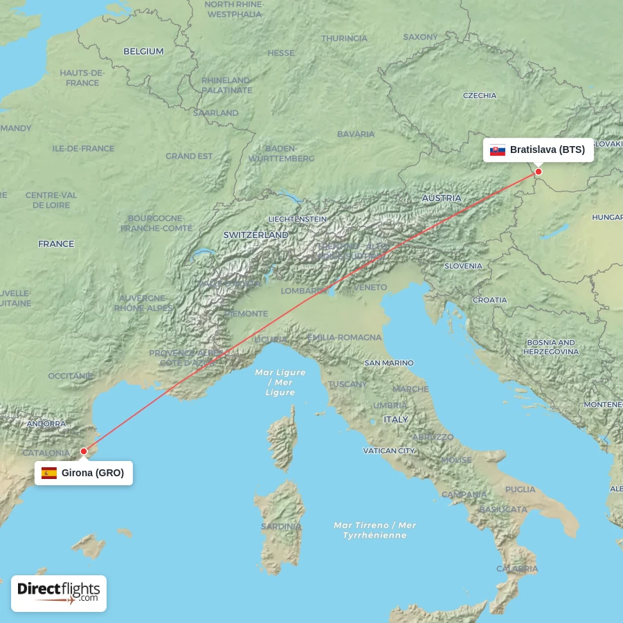 BTS - GRO route map
