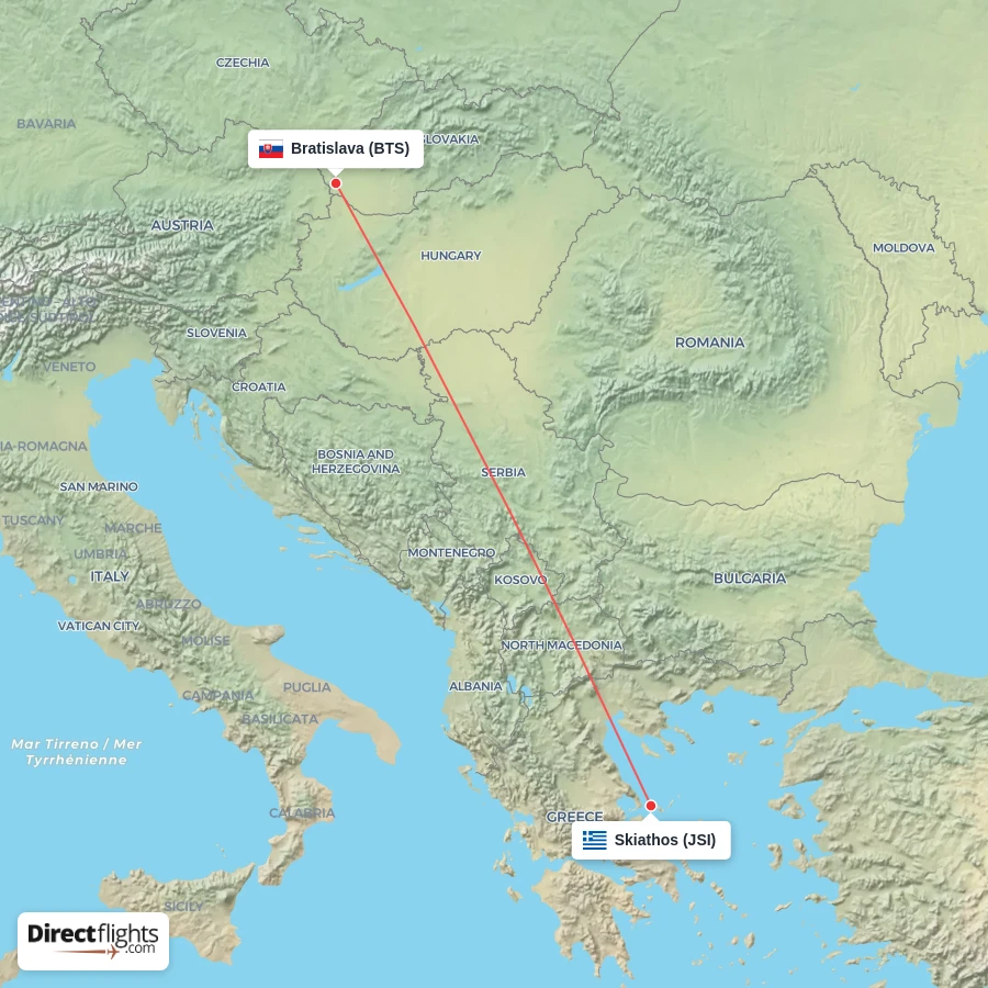BTS - JSI route map