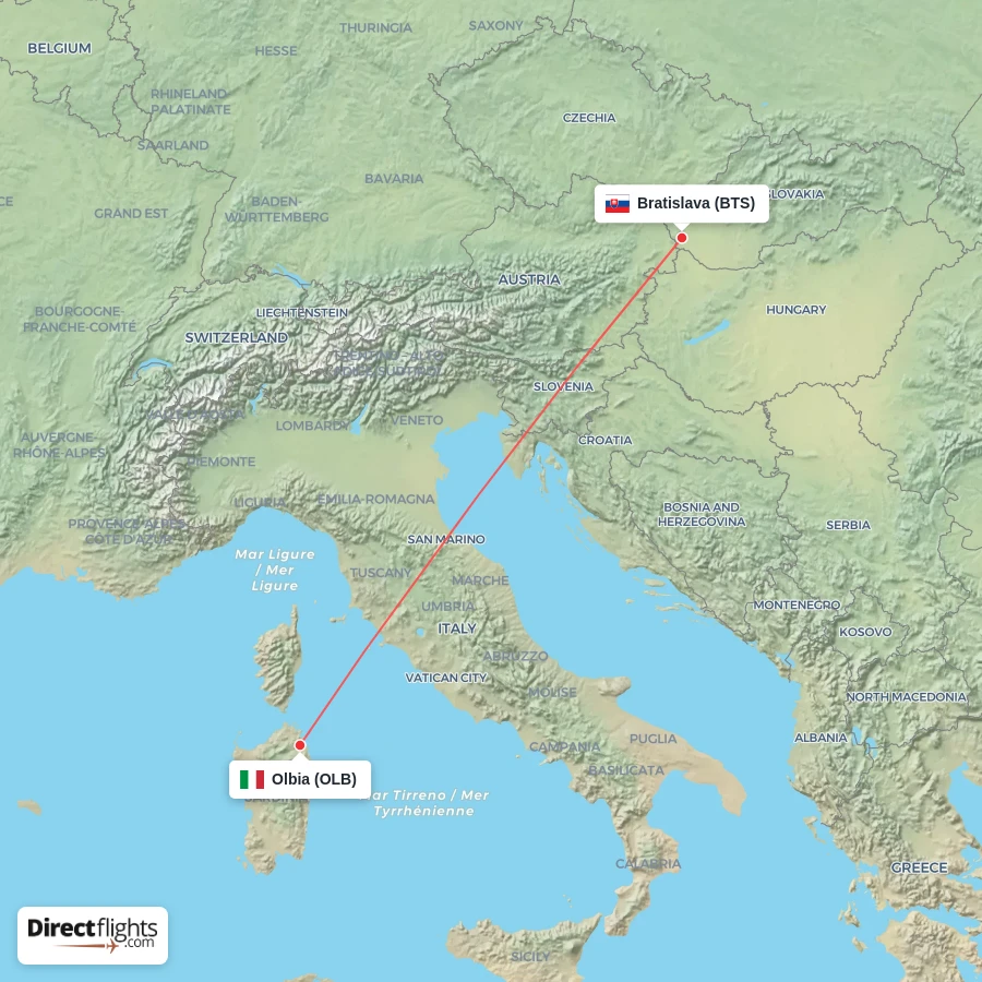 BTS - OLB route map