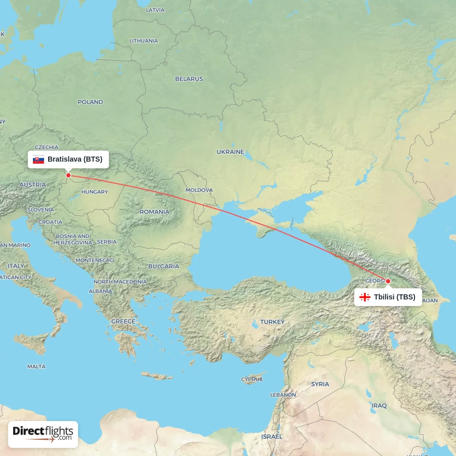 BTS - TBS route map