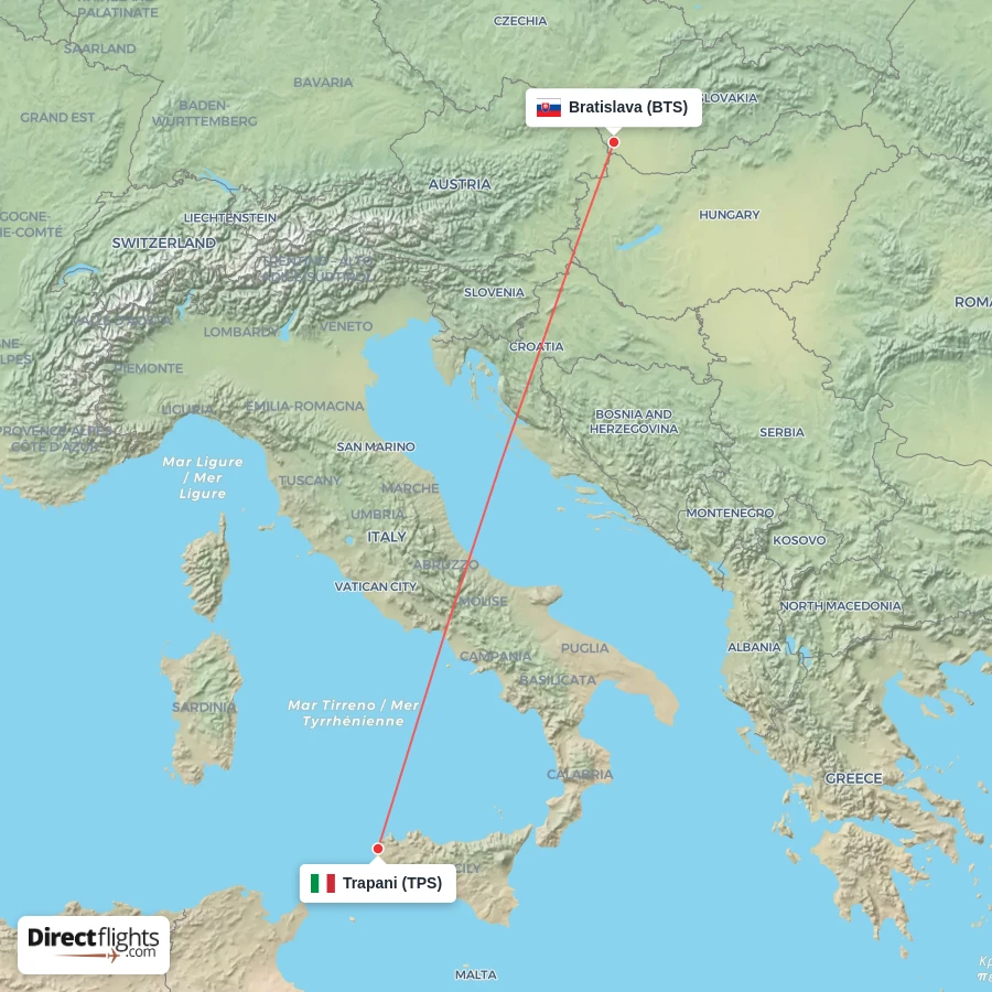 BTS - TPS route map