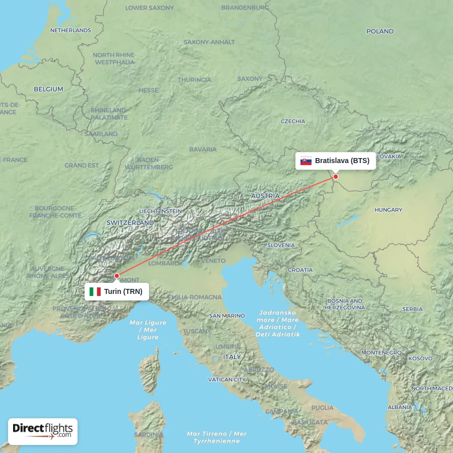 BTS - TRN route map