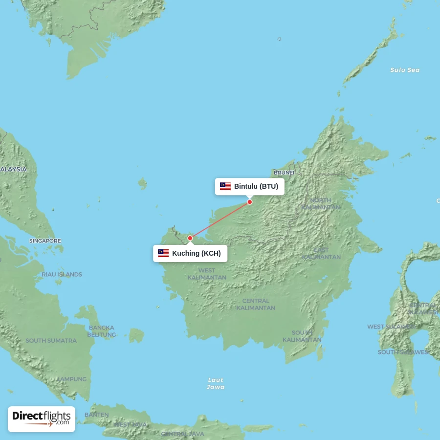 BTU - KCH route map
