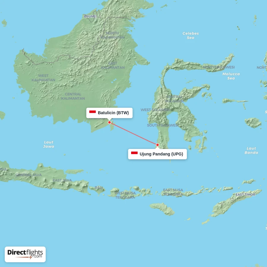 BTW - UPG route map