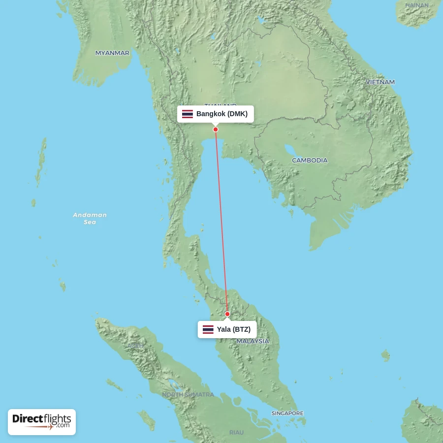 BTZ - DMK route map