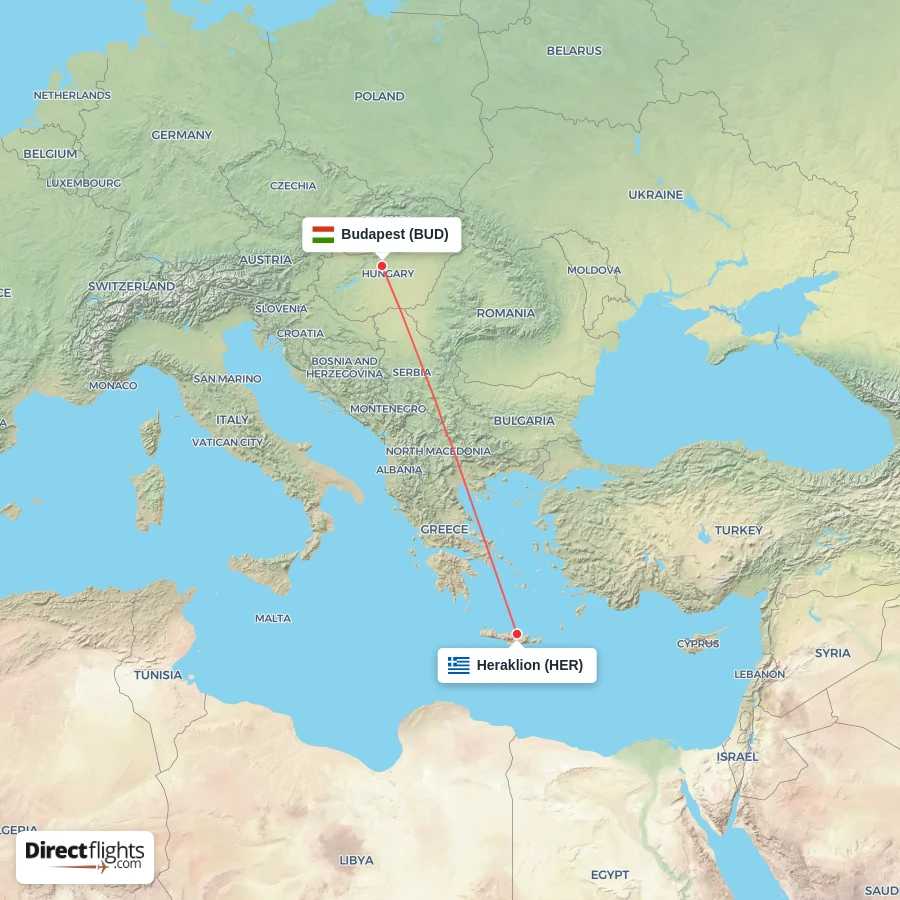 BUD - HER route map