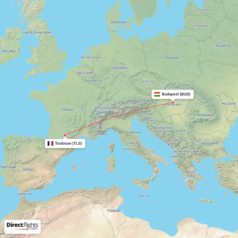 BUD - TLS route map