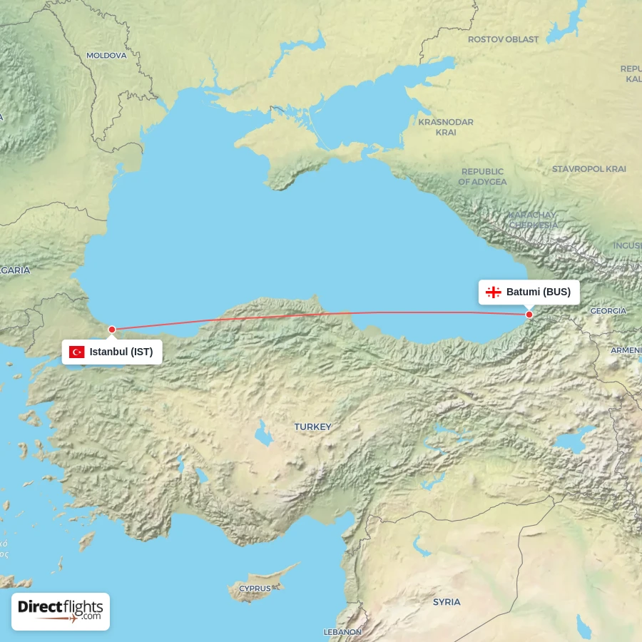 BUS - IST route map