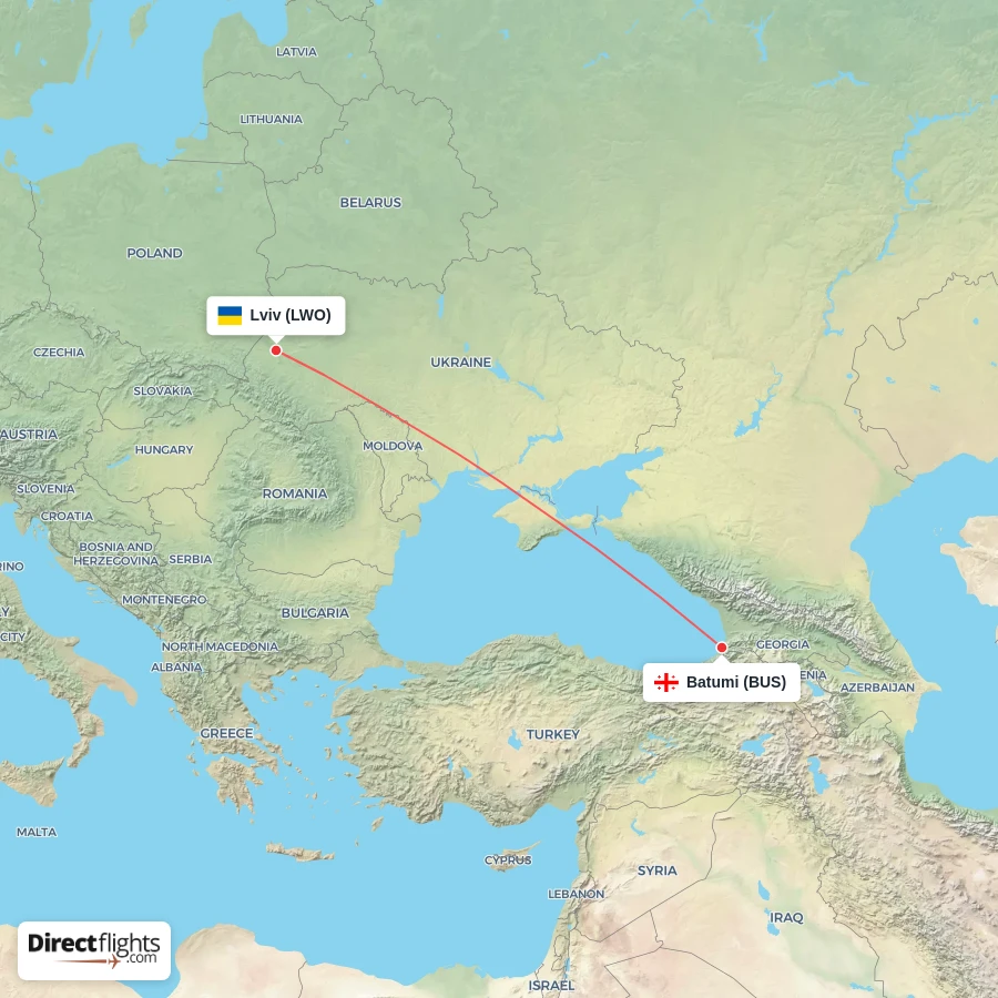 BUS - LWO route map