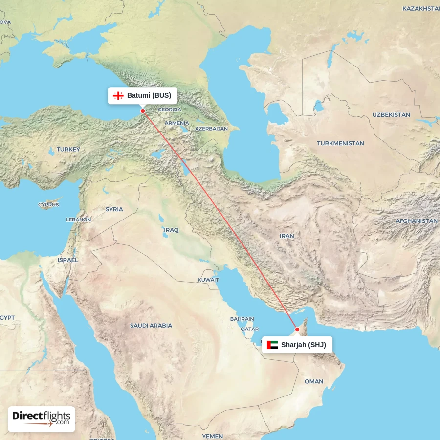 BUS - SHJ route map