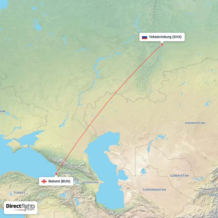 BUS - SVX route map