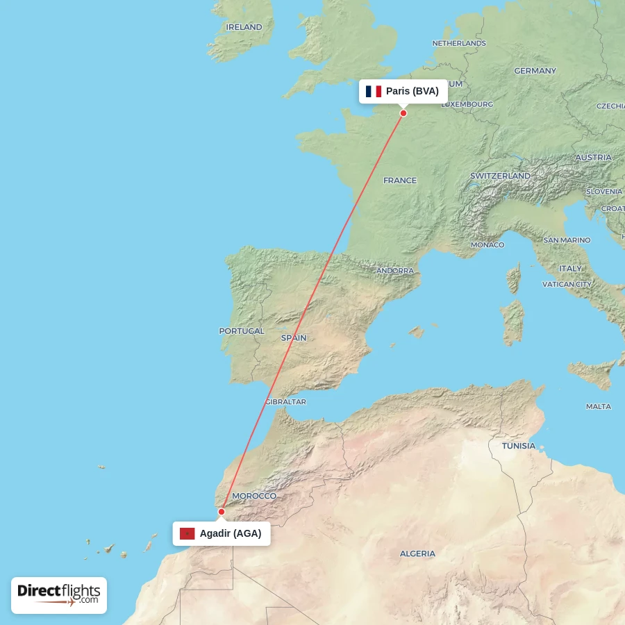 BVA - AGA route map