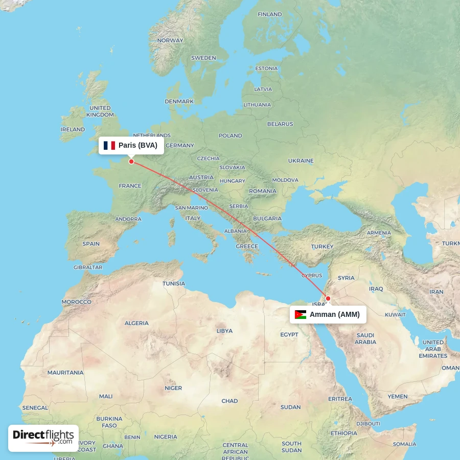 BVA - AMM route map
