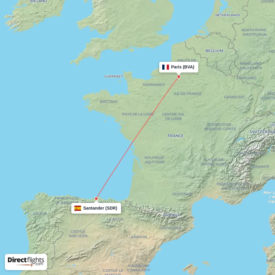 BVA - SDR route map