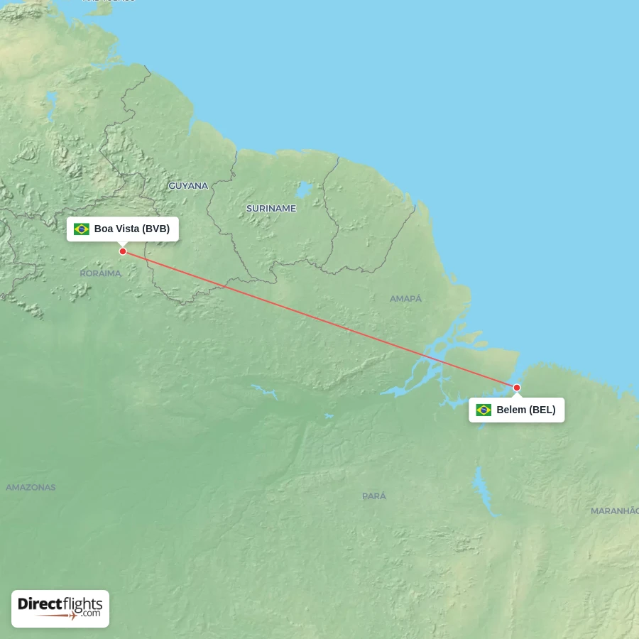 BVB - BEL route map