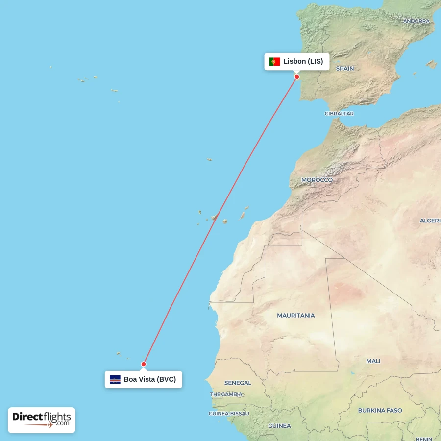 BVC - LIS route map