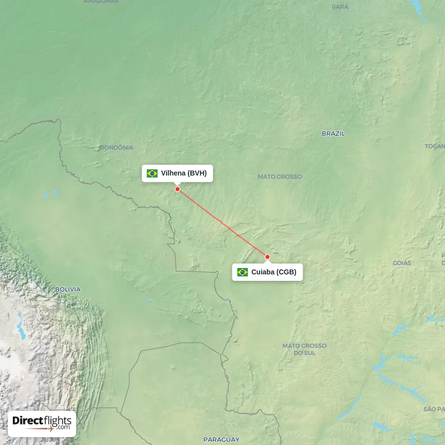 BVH - CGB route map