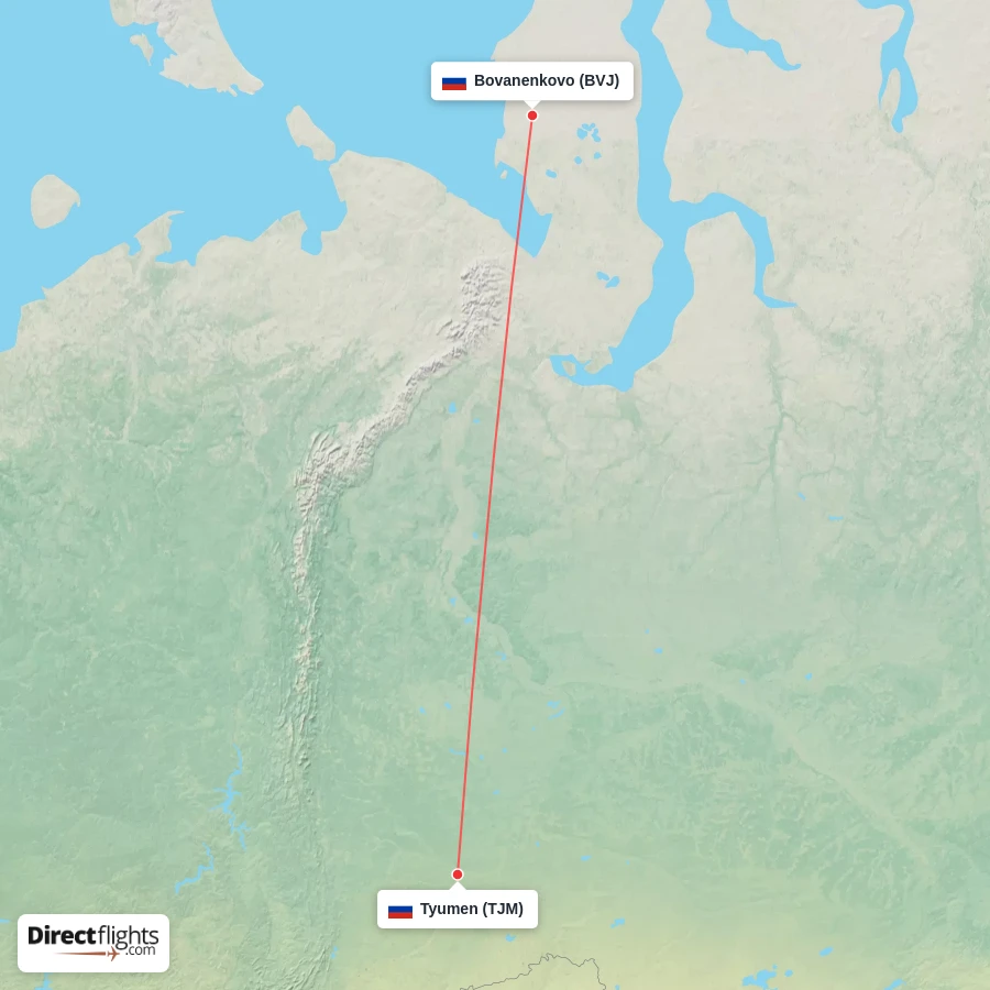 BVJ - TJM route map