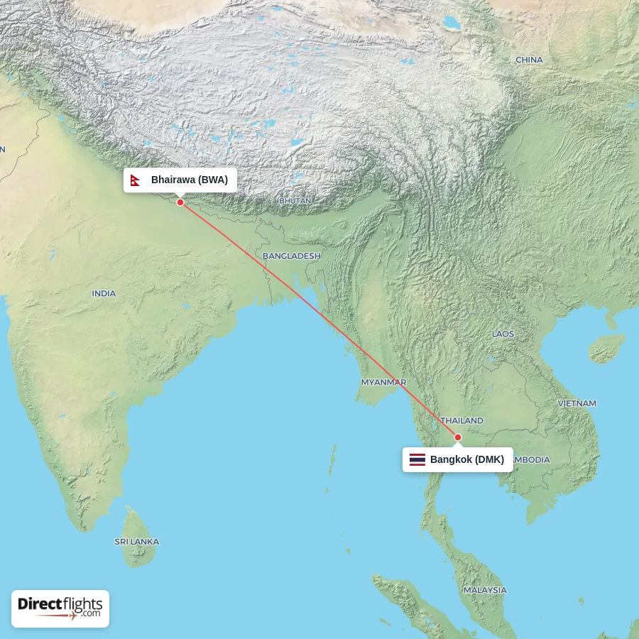 BWA - DMK route map