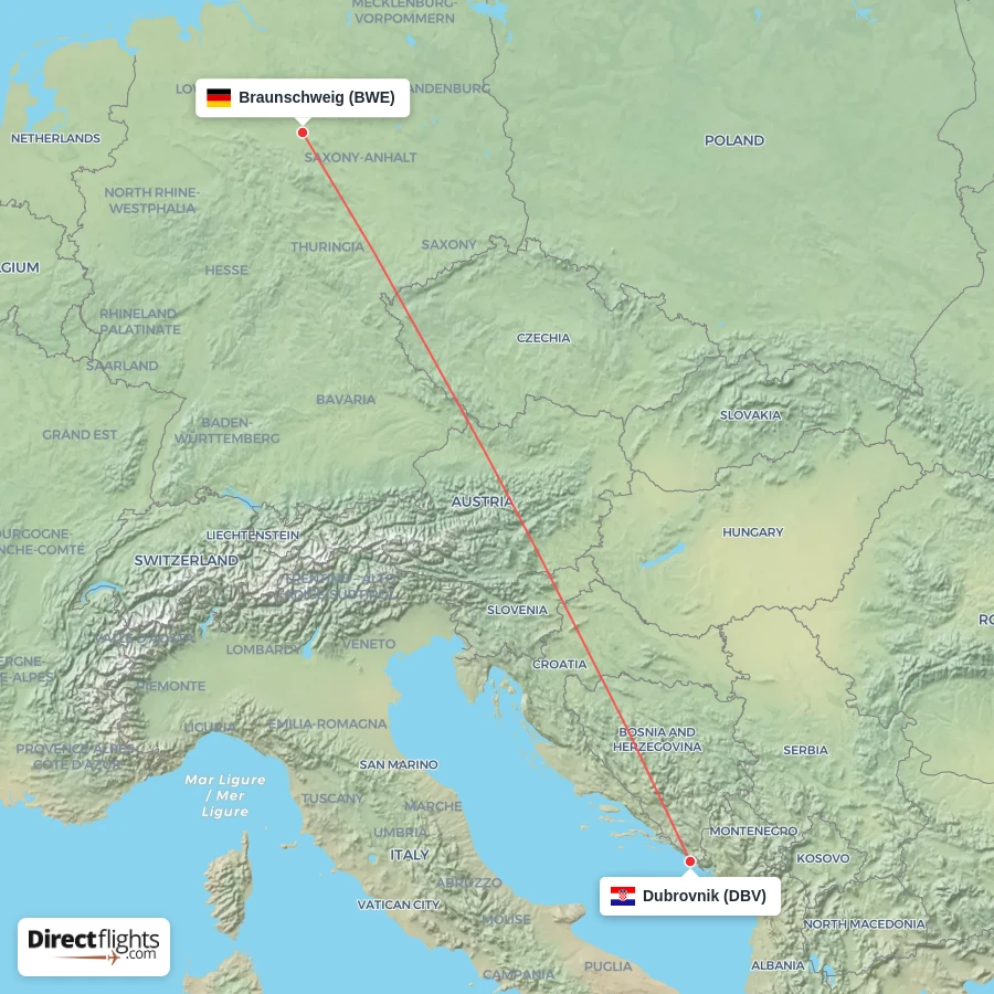 BWE - DBV route map