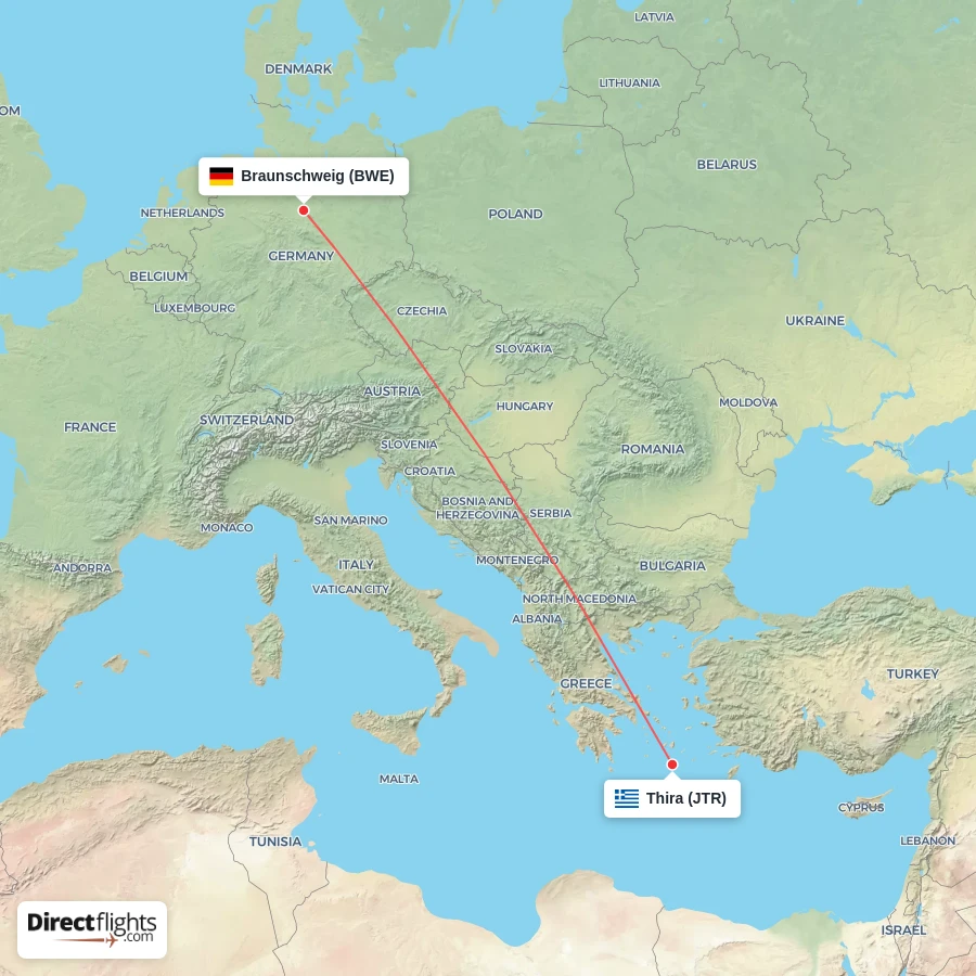 BWE - JTR route map