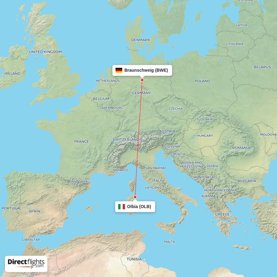BWE - OLB route map
