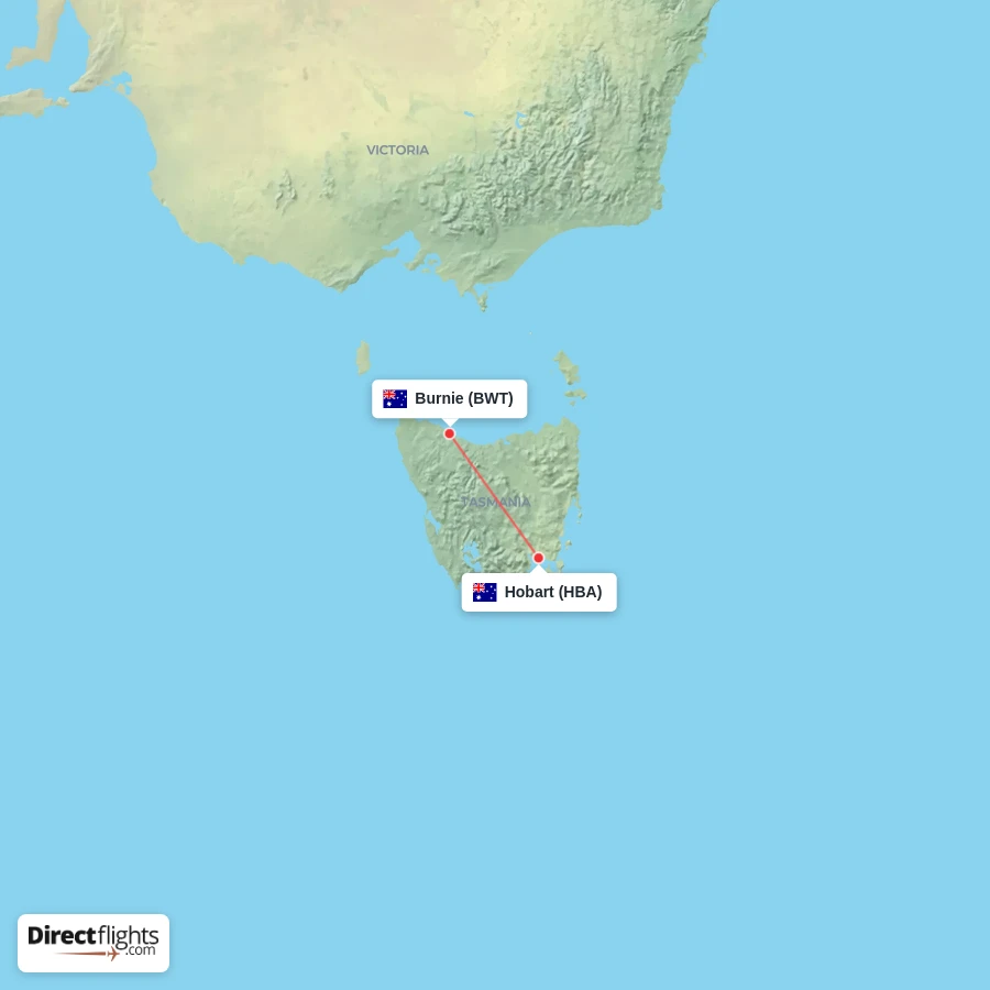 BWT - HBA route map