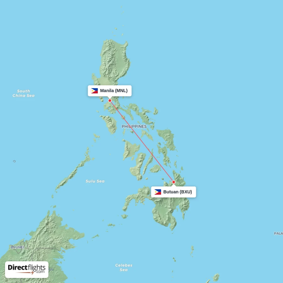 BXU - MNL route map
