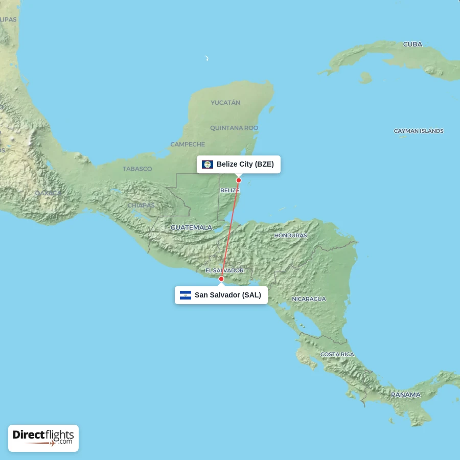 BZE - SAL route map