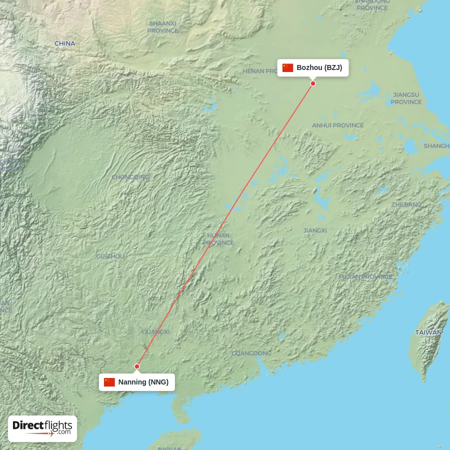 BZJ - NNG route map