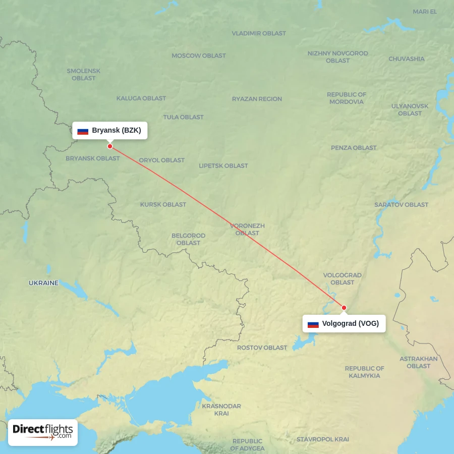 BZK - VOG route map
