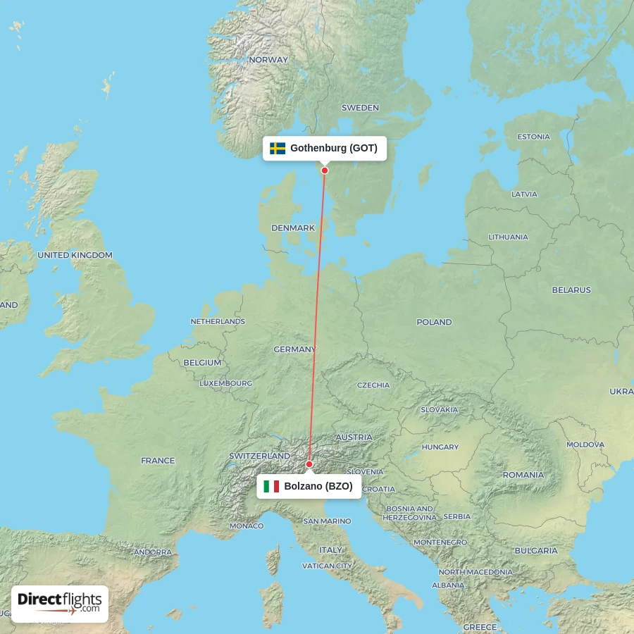 BZO - GOT route map