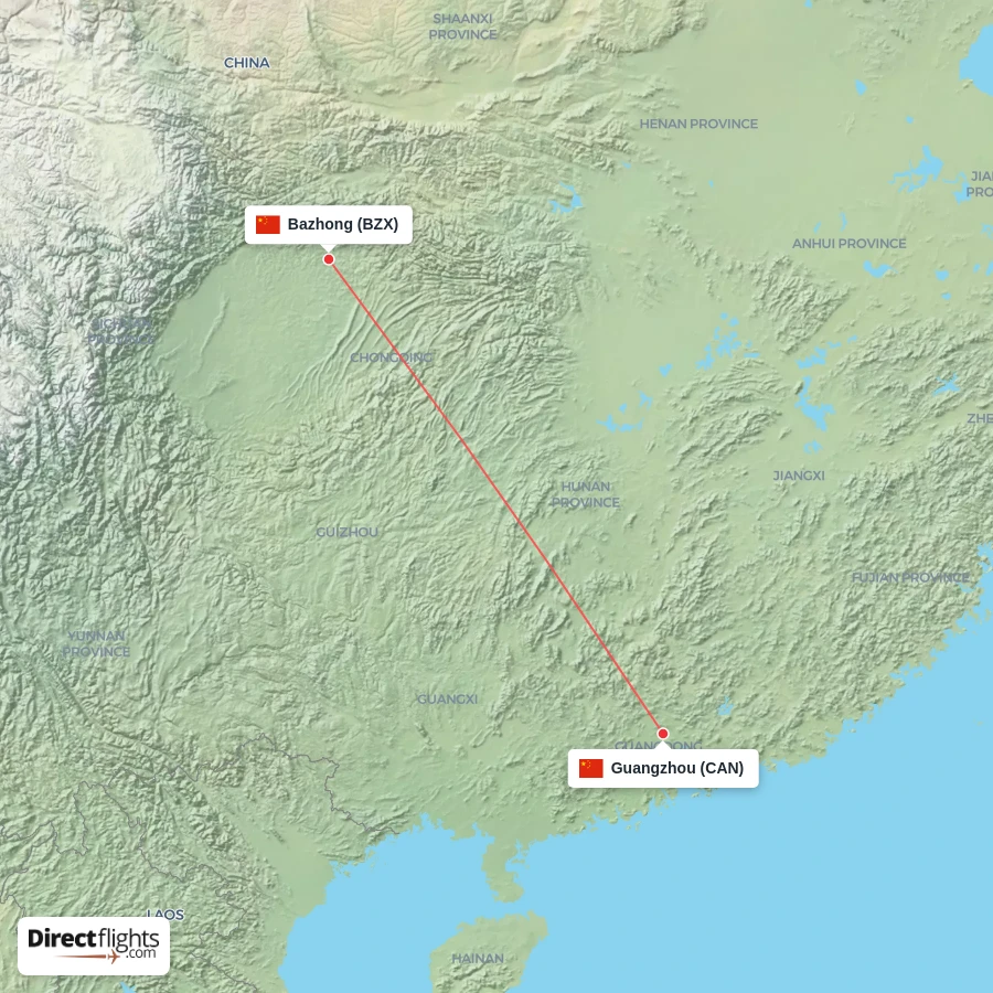 BZX - CAN route map