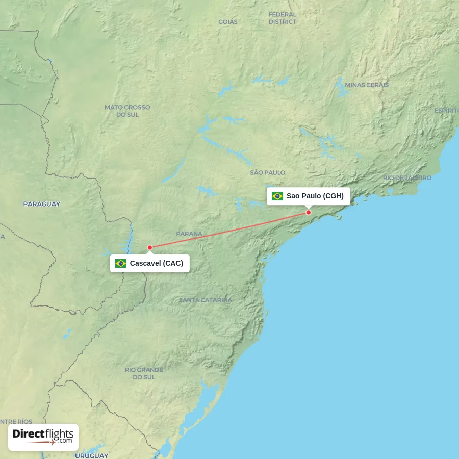CAC - CGH route map